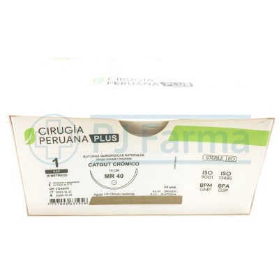 Catgut Crómico 1 MR 40 Cirugía Peruana Unidades
