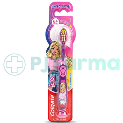 Cepillo Dental Para Niños (Extra Suave) Colgate Smiles 6+ Barbie X Unid
