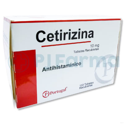 Cetirizina 10 Mg Portugal  Tab. Caja X 100 Unid1