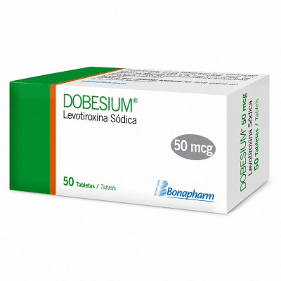 Dobesium (Levotiroxina Sódica) 50 Mcg Bonapharm Caps.