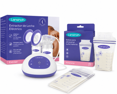 Pack Extractor De Leche Electrico + Bolsas Para Almacenar Leche Lansinoh1