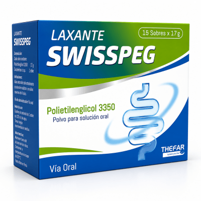 Laxante Swisspeg (Polietilenglicol 3350) Polvo Thefar