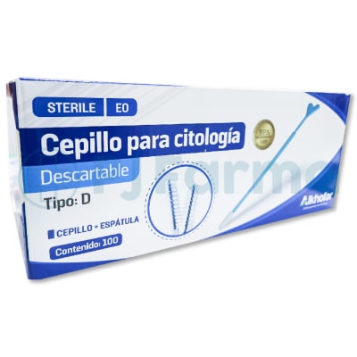 Citocepillo Para Citología Tipo D Alkhofar Caja X 100 Unid