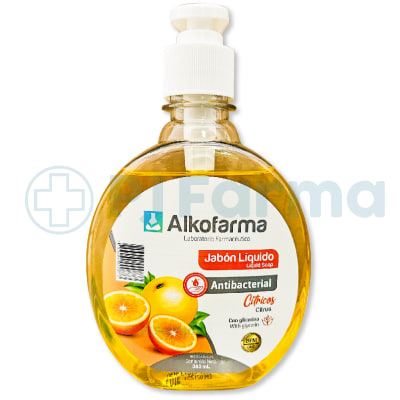 Jabón Líquido Antibacterial Cítrico Alkofarma 360Ml