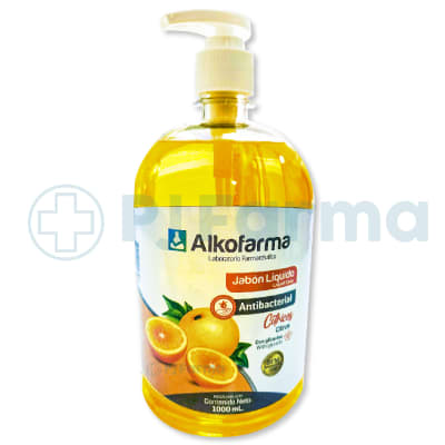 Jabón Líquido Antibacterial Cítrico Alkofarma 1L1