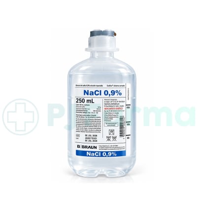 Cloruro de sodio 0.9% 250 ML Braun