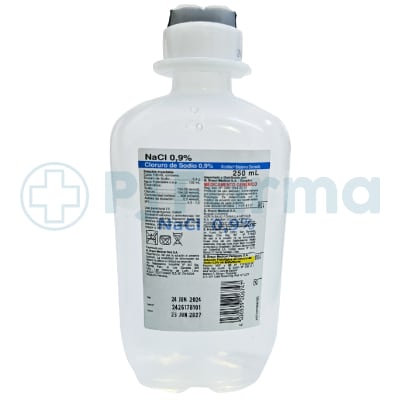 Cloruro de sodio 0.9% 250 ML Braun1