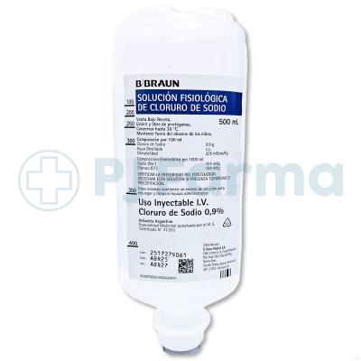 Cloruro de sodio 0.9% 500 ML BRAUN1
