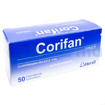 Corifan (Clorfenamina Maleato) 4 Mg Hersil Tab.1