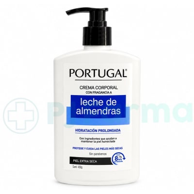 Crema Corporal Leche De Almendras Portugal Frasco X 450 Gr1