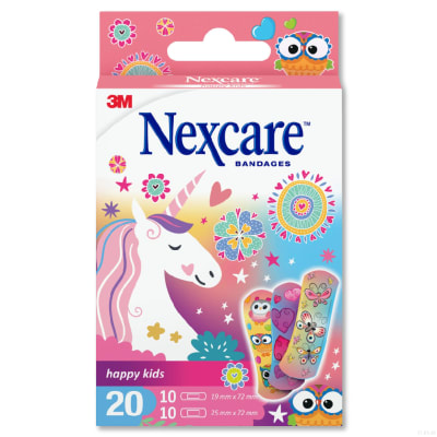 Curitas  Happy Kids C/Diseño Niñas Nexcare Caja X 20 Unid1