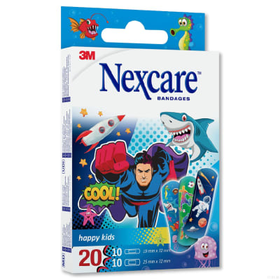 Curita Happy Kids C/Diseño Niños Nexcare Caja X 20 Unid