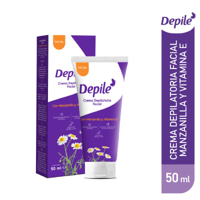 Crema Depilatoria Facial Con Manzanilla Y Vitamina E Depile Frasco X 50Ml