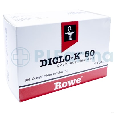 Diclo-K 50 (Diclofenaco Potásico) 50 Mg Rowe Tab.