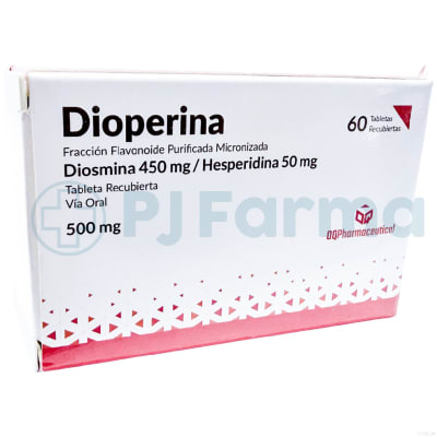 Dioperina (Diosmina 450Mg+Hesperidina 50Mg) Oq Pharmaceutical Tab.1