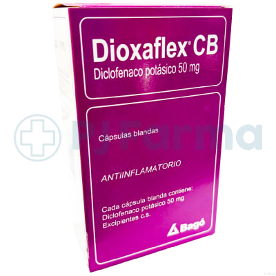 Dioxaflex Cb (Diclofenaco Potásico) 50Mg Bagó Caps.