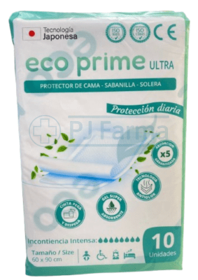 Protector De Cama 60X90 Eco Prime Pqte X 10 Unid