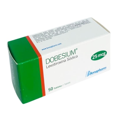 Dobesium (Levotiroxina Sódica) 25 Mcg Bonapharm Caps.