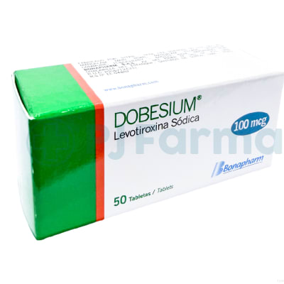 Dobesium (Levotiroxina Sódica) 100 Mcg Bonapharm Tab.1