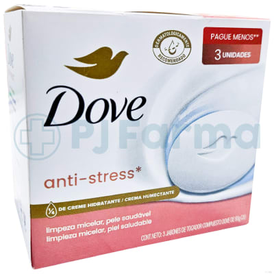 Jabón Dove Anti Stress 90Gr Pack X 3 Unid