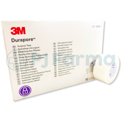 Esparadrapo Durapore Tela 1'' X 10 Yds 3M Unid2