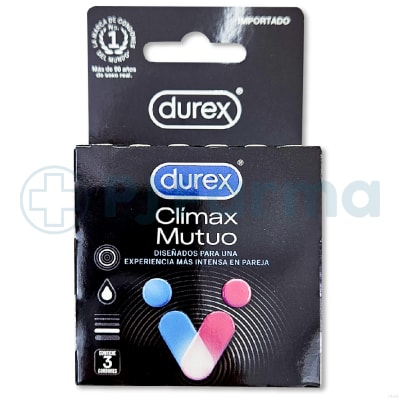Preservativo Durex Climax Mutuo Caja X 3 Unid