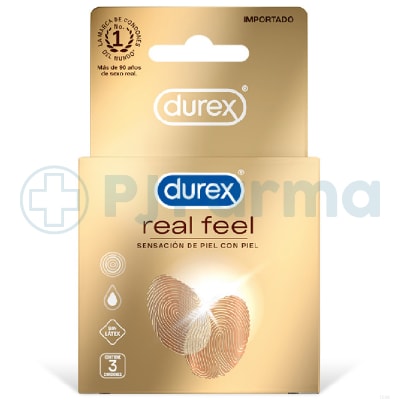 Preservativo Durex Real Feel Caja X 3 Unid