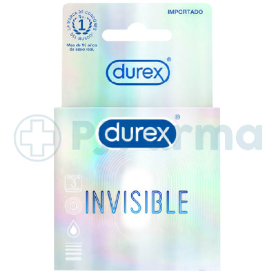 Preservativo Durex Invisible Caja X 3 Unid