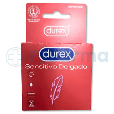 Preservativo Durex Sensitivo Delgado Caja X 3 Unid