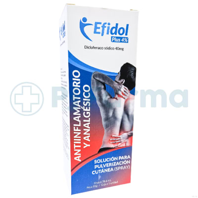 Efidol Plus 4% (Diclofenaco Sódico 40 Mg) 78.6 Ml Alkhofar