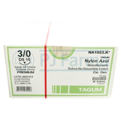 Nylon Azul 3/0 DS 15 Tagum Unid