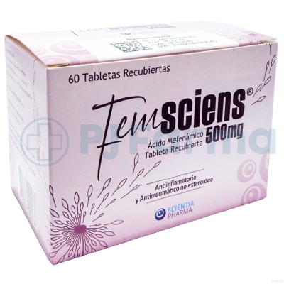 Femsciens (Ácido Mefenámico) 500 Mg Scientia Pharma Tab.