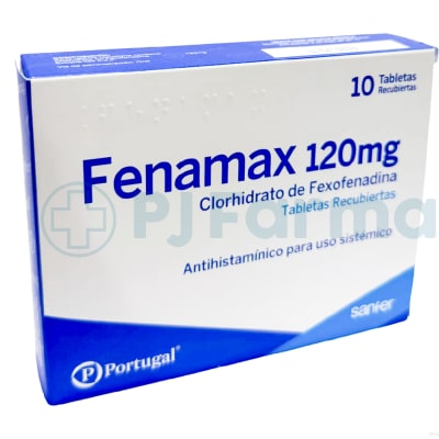 Fenamax (Clorhidrato De Fexofenadina)120 Mg Portugal Tab.1