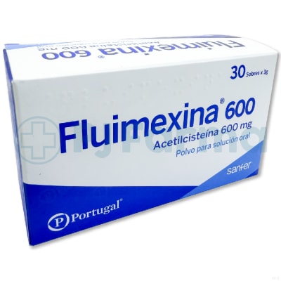 Fluimexina (Acetilcisteína) 600Mg Portugal Caja X 30 Und