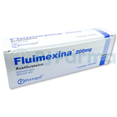 Fluimexina (Acetilcisteína) 200Mg Portugal Caja X 30 Unid
