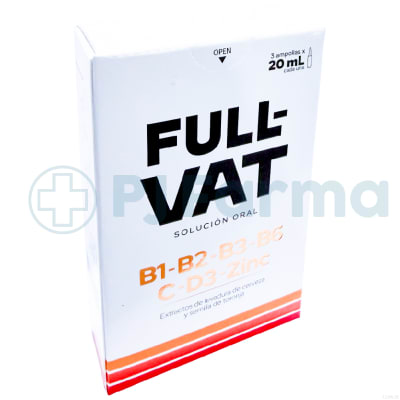 Full-Vat (B1-B2-B3-B6-C-D3-ZINC) Oral Caja X 3 Unid1