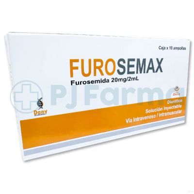 Furosemax (Furosemida) 20 Mg/2 Ml  Amp Dany Caja X 10 Unid1
