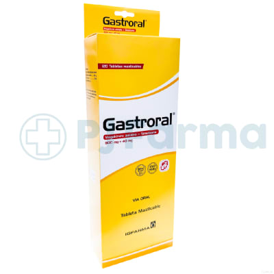 Gastroral (Magaldrato Anhidro+Simeticona)800Mg+40Mg IQ Farma Tab.