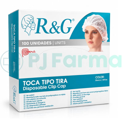 Gorro Descartable Color Blanco x  100 Unds  R&G