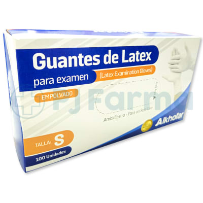 Guante de Latex S Alkhofar Caja X 100 Unid