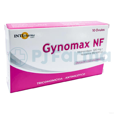 Gynomax Nf (Metronidazol+Nistanina)500Mg+100 000Ui Intipharma Óvulos