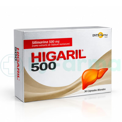 Higaril (Silimarina) 500Mg Intipharma Caps.