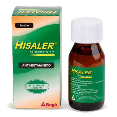Hisaler 5Mg/5Ml Jarabe Frasco X 60Ml