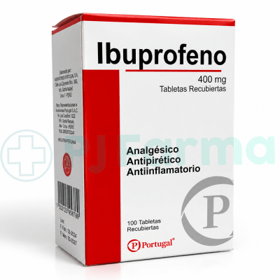 Ibuprofeno 400 Mg Tab. Portugal Caja X 100 Unid