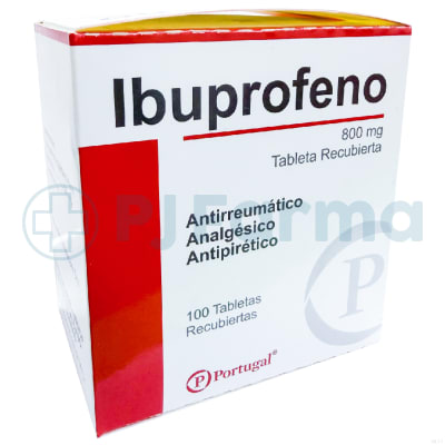 Ibuprofeno 800 Mg Tab. Portugal Caja X 100 Unid