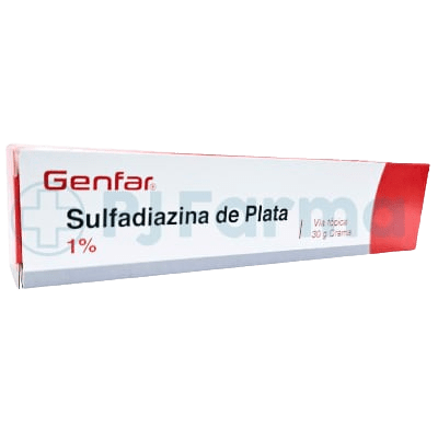 Sulfadiazina de Plata 1% Crema 30g Genfar1