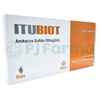 Itubiot (Amikacina Sulfato) 500 Mg/2 Ml Amp Dany Caja X 10 Unid