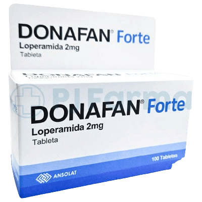 Donafan Forte (Loperamida) 2Mg Tab. Ansolat Caja X 100 Unid1