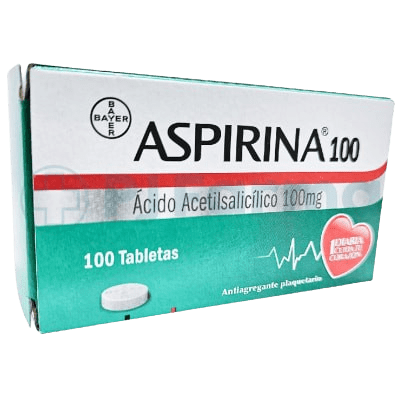 Aspirina  100 Mg Bayer Tab. Caja X 100 Unid1