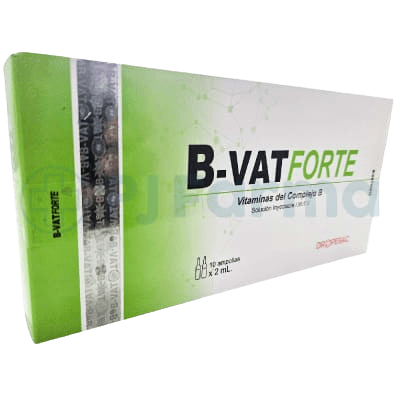 B-Vat Forte 2ML (Vitaminas Del Complejo B) Dropesac Caja X 10 Unid